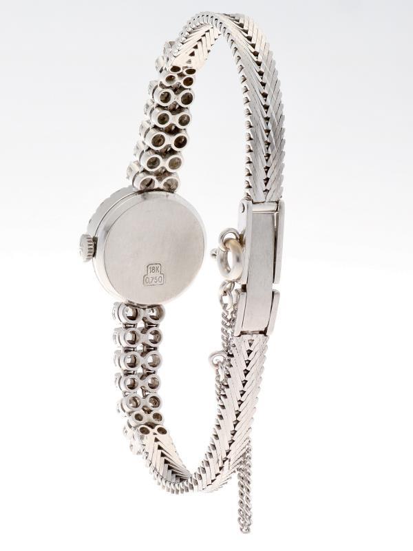 Jaeger-Lecoultre witgoud diamant - Dameshorloge - Handopwindbaar - Ca. 1960.