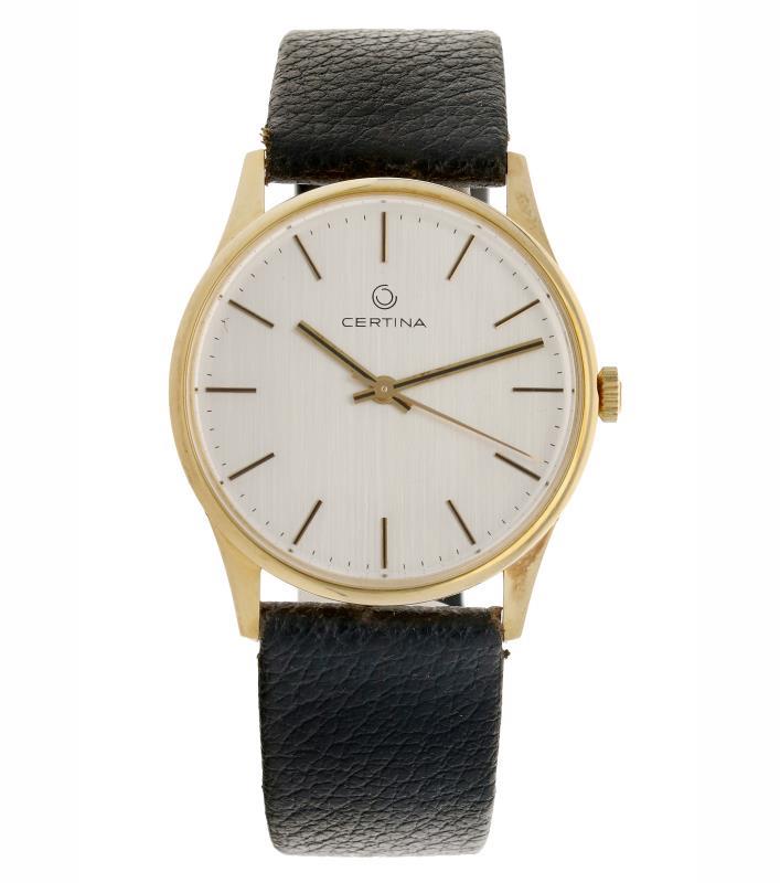 Certina vintage goud - Herenhorloge - Handopwindbaar - Ca. 1970.