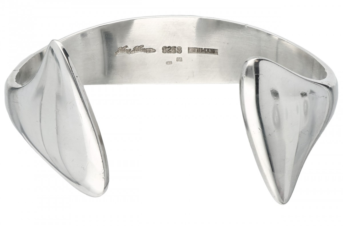 Zilveren Hans Hansen bangle armband - 925/1000.