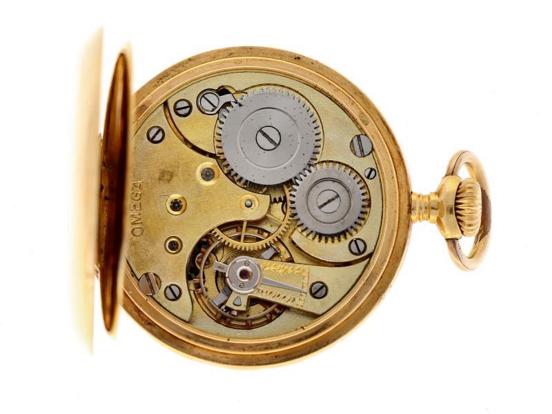 Zakhorloge Omega goud - Dameszakhorloge - Handopwindbaar - Ca. 1900.