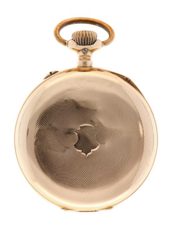 Zakhorloge IWC goud - Herenzakhorloge - Handopwindbaar - Ca. 1900.