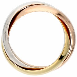 18 kt. Tricolor gouden Cartier 'Trinity' ring.