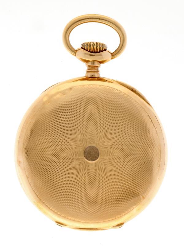 A.W.W.Co. Whaltham Mass goud - Herenzakhorloge - Handopwindbaar - Ca. 1897.