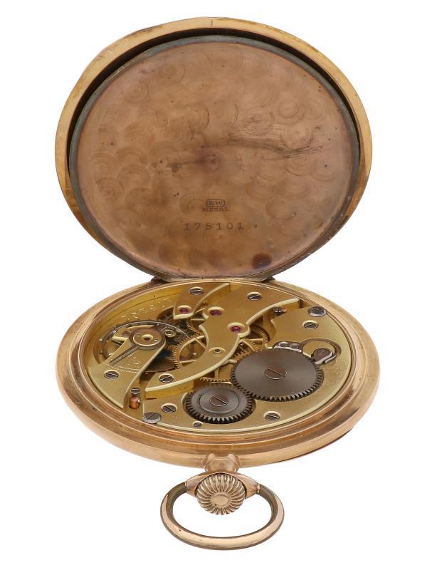 Zakhorloge Alpina goud - Herenzakhorloge - Handopwindbaar - Ca. 1900.