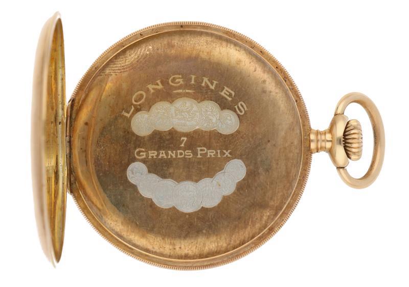 Zakhorloge Longines goud - Herenzakhorloge - Handopwindbaar - Ca. 1915.