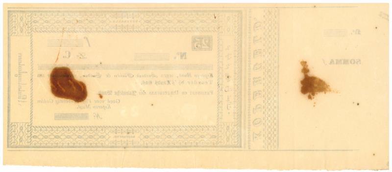 Netherlands-Indies. 25 gulden. Kopergeld. Type 1842. - Very Fine.