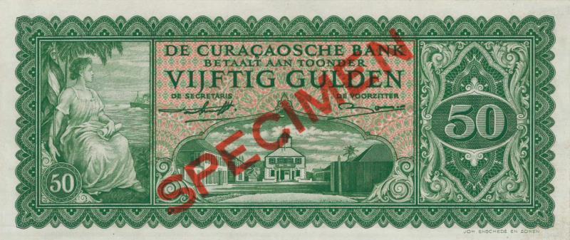 Curaçao. 50 gulden. Banknote. Type 1948. - UNC.