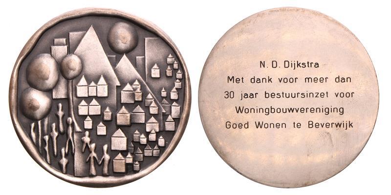 Nederland. z.j. Erepenning Beverwijk.
