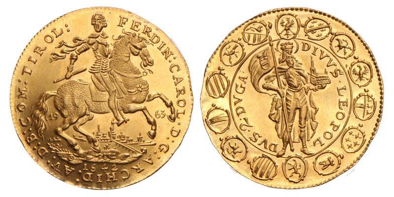 Austria. 1963 (1642). Restrike 2 Ducat.