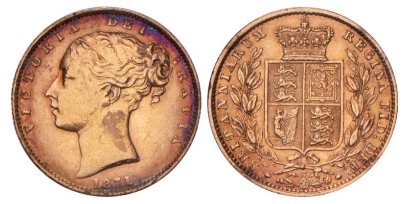 Australia. Victoria. 1 Sovereign. 1871 S.