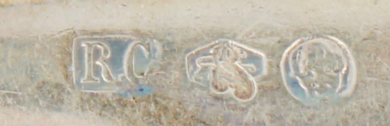 (12) Delige set dessertlepels zilver.
