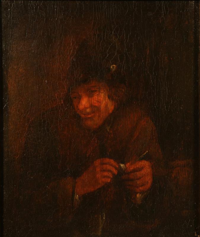 Navolger van Adriaan Brouwer (Oudenaarde 1605 - 1638 Antwerpen) - 2e helft 17e eeuw. 