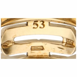 Geelgouden Bvlgari Parentesi band ring - 18 kt.