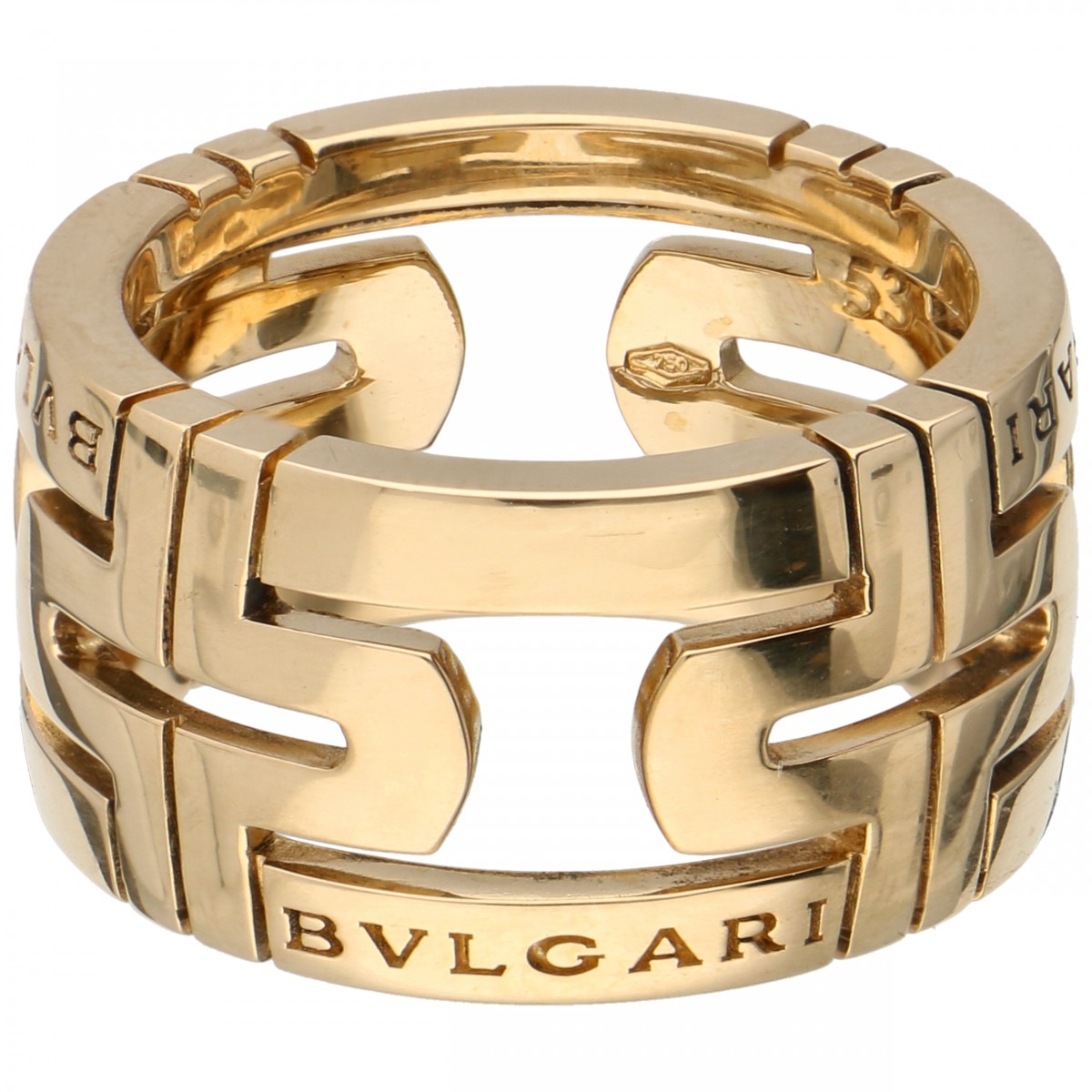 Geelgouden Bvlgari Parentesi band ring - 18 kt.
