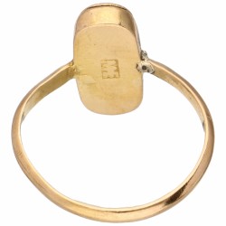 Geelgouden open gewerkte filigrain ring - 18 kt.