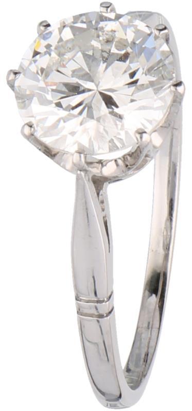 Solitair ring witgoud, ca. 2.00 ct. diamant - 14 kt.