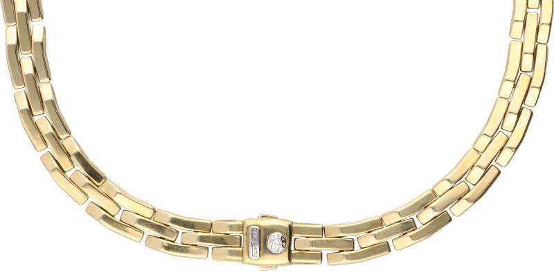 Chimento collier bicolor goud, ca. 0.02 ct. diamant - 18 kt.