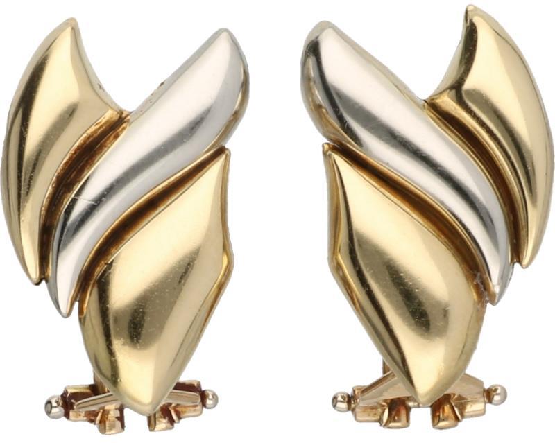 Chimento oorbellen bicolor goud - 18 kt.