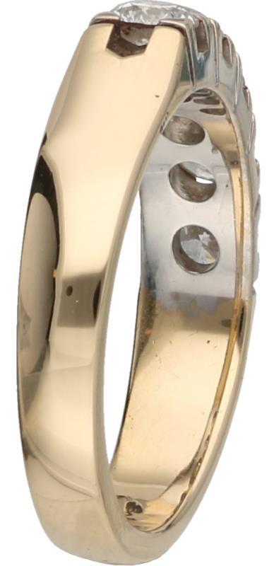 Salvini rijring geelgoud, ca. 0.95 ct. diamant - 18 kt.