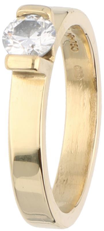 Niessing solitair ring geelgoud, ca. 0.32 ct. diamant - 18 kt.