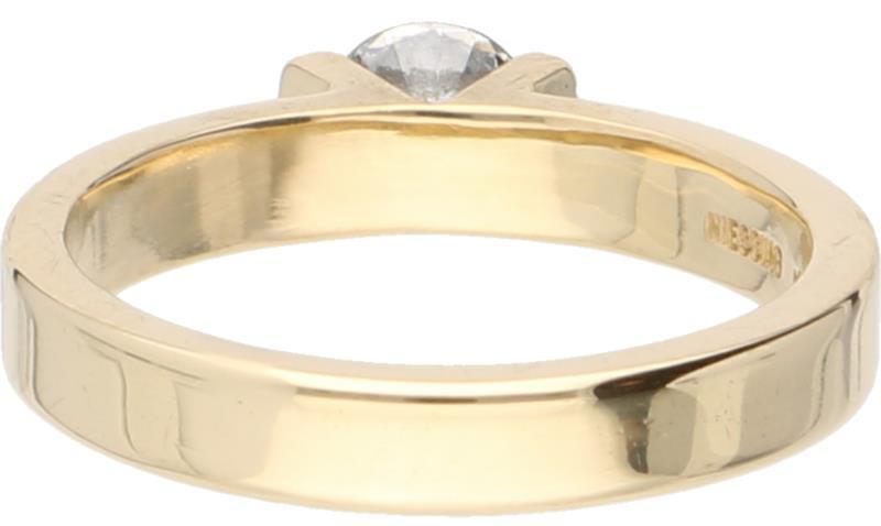 Niessing solitair ring geelgoud, ca. 0.32 ct. diamant - 18 kt.