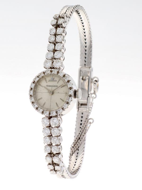 Jaeger-Lecoultre witgoud diamant - Dameshorloge - Handopwindbaar - Ca. 1960.