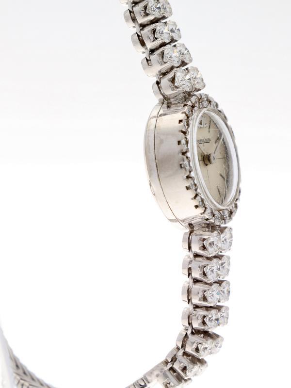 Jaeger-Lecoultre witgoud diamant - Dameshorloge - Handopwindbaar - Ca. 1960.