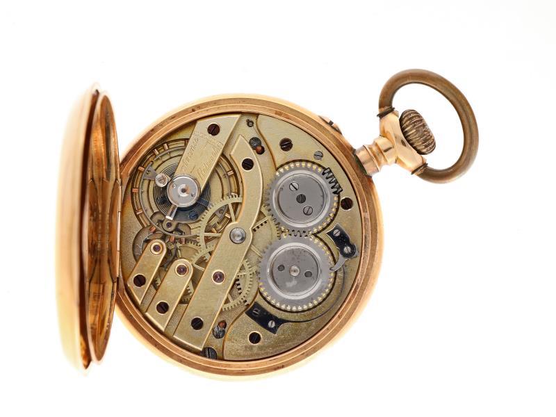 Zakhorloge goud - Herenzakhorloge - Handopwindbaar - Ca. 1900.