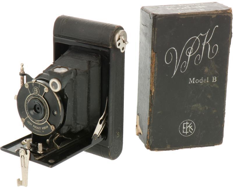 Een "Vest Pocket Kodak" VPK Model B - ca. 1930 - In originele doos incl. (Franstalige) gebruikershandleiding.
