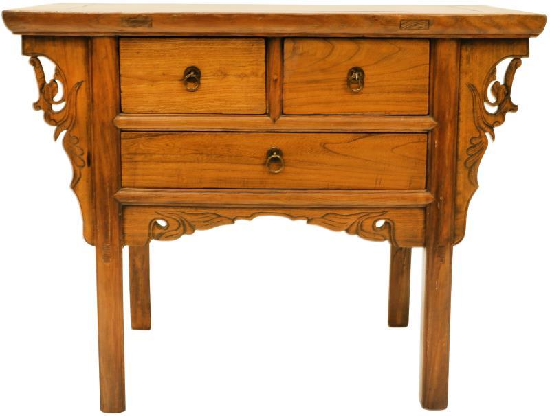 Een koloniale wandtafel, China.