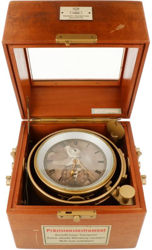 Een Glashütte Scheepschronograaf. Serienummer 13005. 50-er jaren of later. 