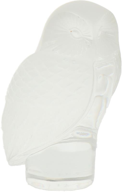 Een Lalique "Chouette" - Uiltje. Gemerkt "Lalique France". Resten van label aan de onderzijde.