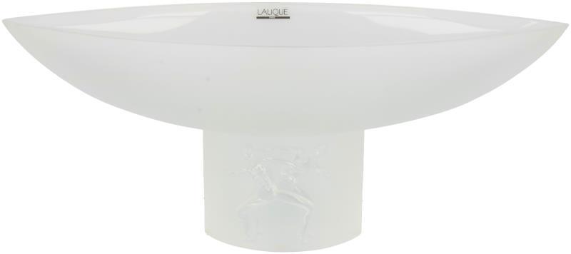 Een glazen Memphis coupe, gesigneerd Lalique 106/299. Frankrijk, eind 20e eeuw.