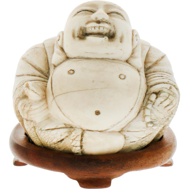 Een ivoren Boeddha. China, 2e helft 19e eeuw.