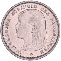 10 Cent Wilhelmina 1895. FDC -.