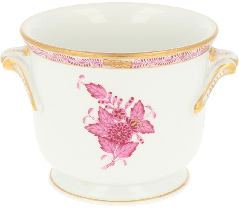 Een porseleinen cache-pot Apponyi Purple, gemerkt Herend. Hongarije, eind 20 eeuw.