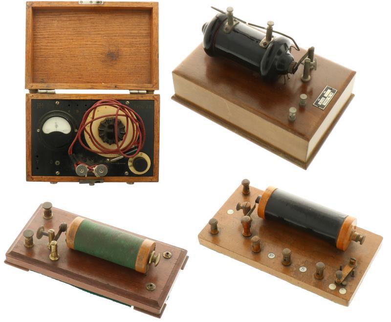 Een lot van vier natuurkundige instrumenten. 1e helft 20e eeuw.