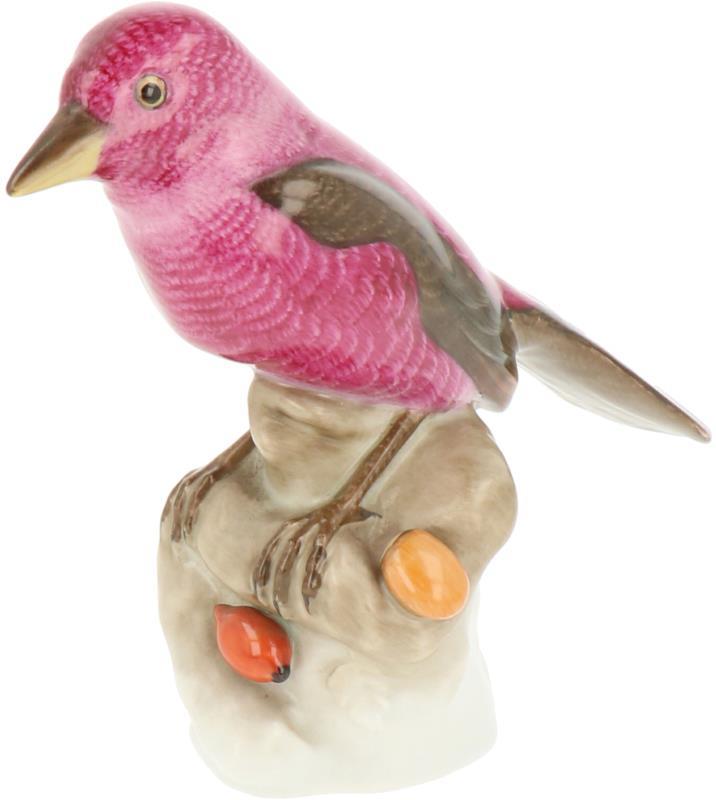 Een porseleinen beeldje van een vogel, gemerkt Herend. Hongarije, eind 20e eeuw.
