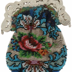 Beugel beursje zilver.