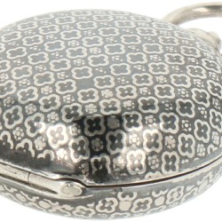 Munt etui zilver.