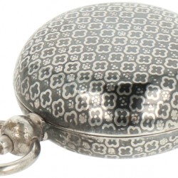 Munt etui zilver.