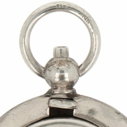 Munt etui zilver.