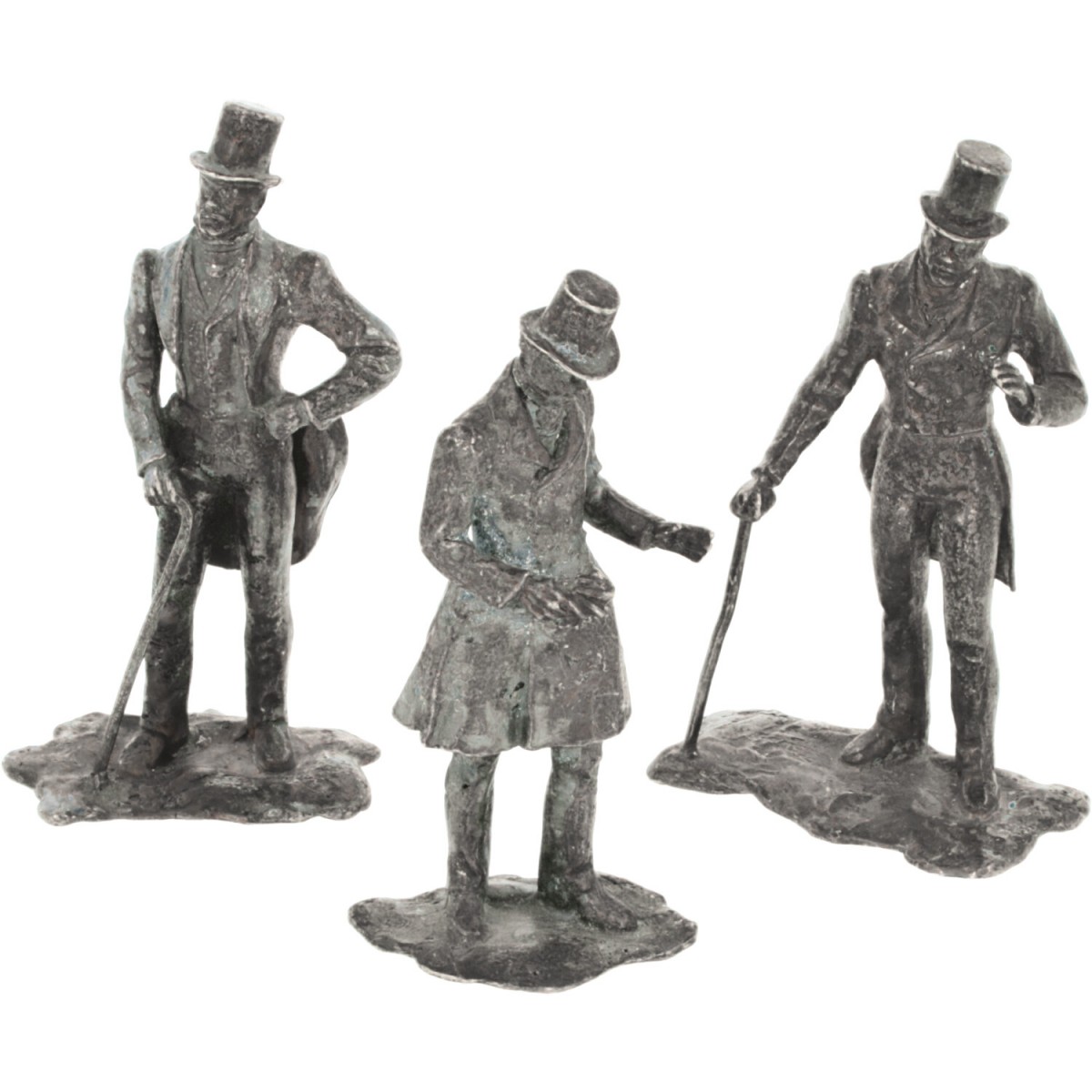 (3) Delig lot miniaturen zilver.