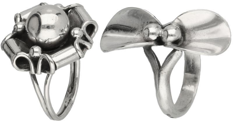 Lot design ringen zilver - 925/1000.
