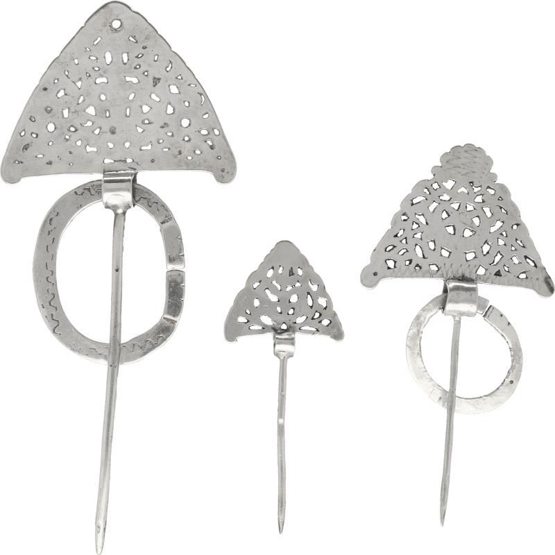 Antieke fibulae zilver - 800/1000.