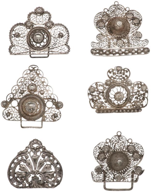 Lot antieke gespen zilver - 835/1000.