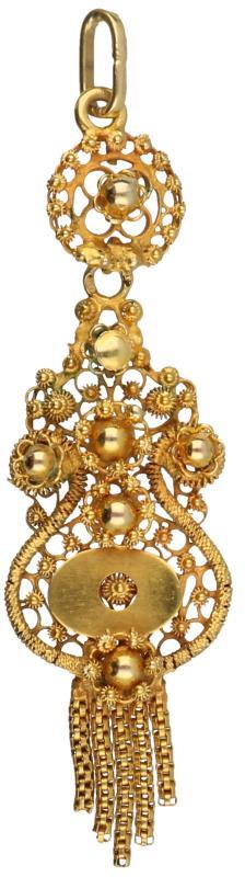 Antieke hanger geelgoud - 14 kt.