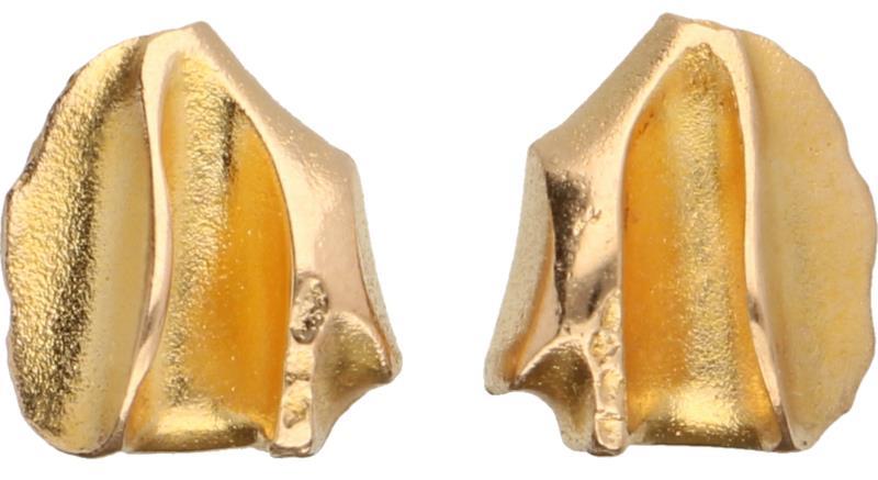 Lapponia design oorbellen geelgoud - 14 kt.