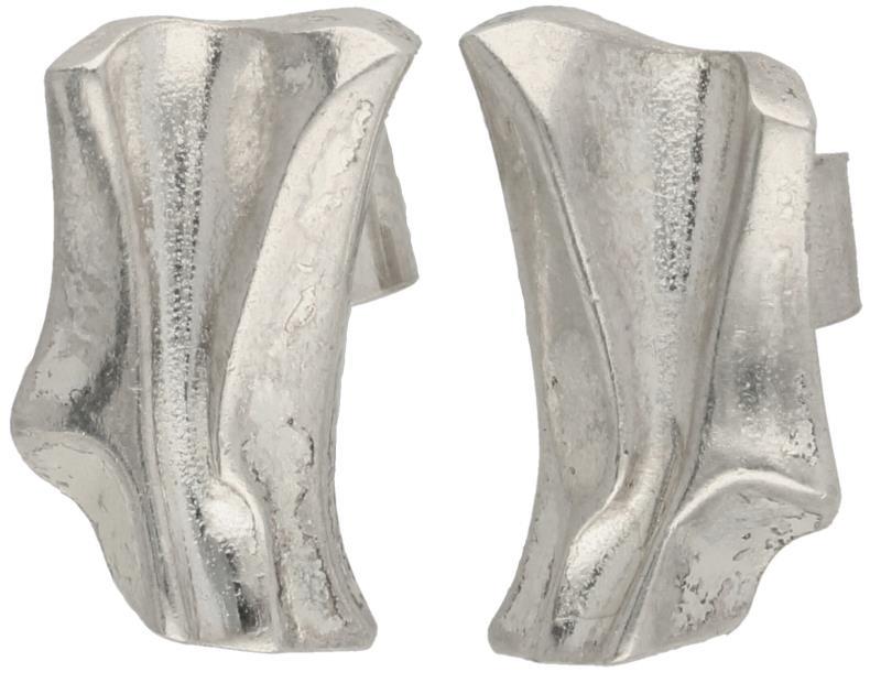 Lapponia 'Mira' design oorbellen zilver - 925/1000.