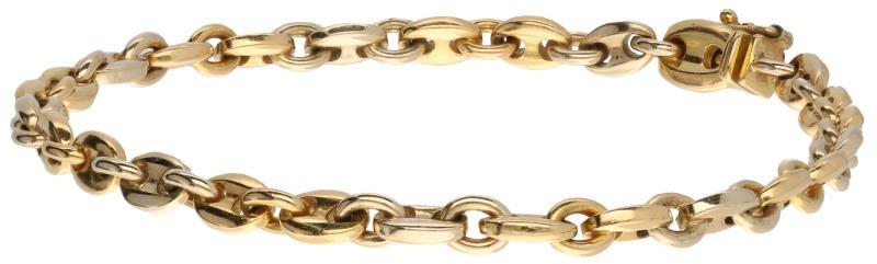 Cartier schakel armband bicolor goud - 18 kt.